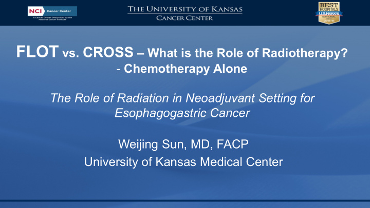 roles of chemotherapy vs radiotherapy in peri operative