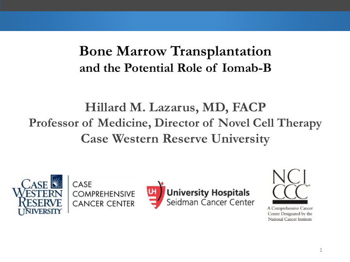 bone marrow transplantation