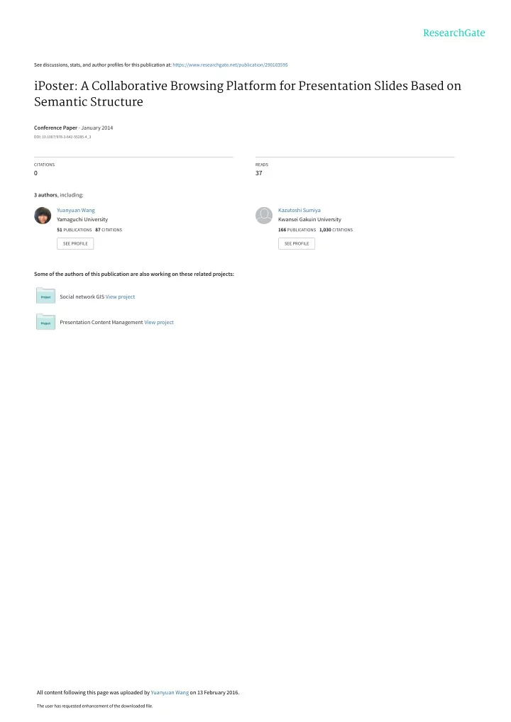iposter a collaborative browsing platform for
