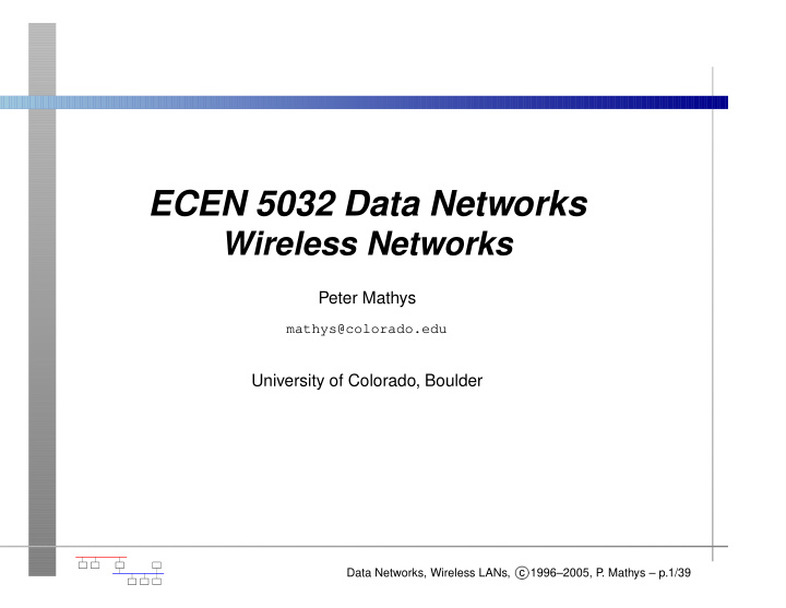 ecen 5032 data networks