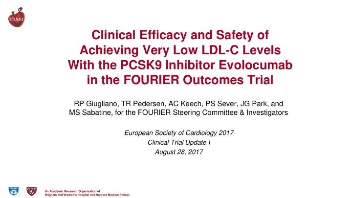 clinical efficacy and safety of achieving very low ldl c