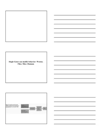 1 Social Behavior in C. elegans.   Mutation in a neuropeptide-Y-like protein; the NPR-1