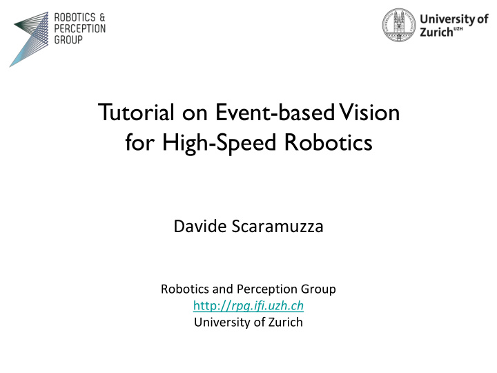 for high speed robotics