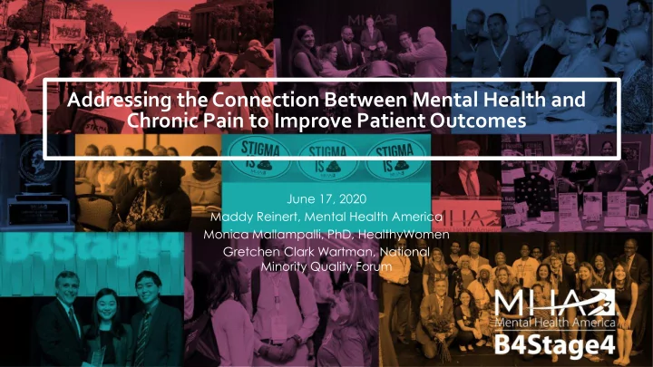 addressing the connection between mental health and