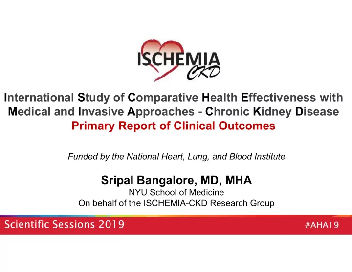 international study of comparative health effectiveness