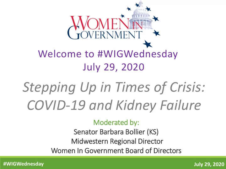 stepping up in times of crisis covid 19 and kidney failure