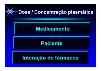 Medicamento  Paciente  Interao de frmacos  Severity of liver disease  FCFRP-USP  Child-Pugh