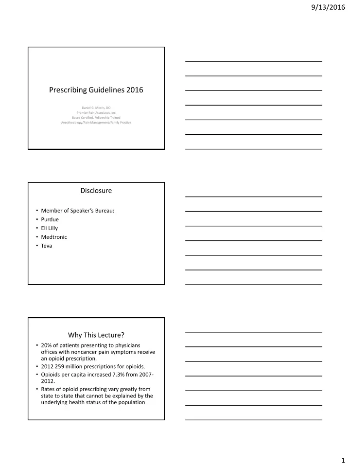 prescribing guidelines 2016