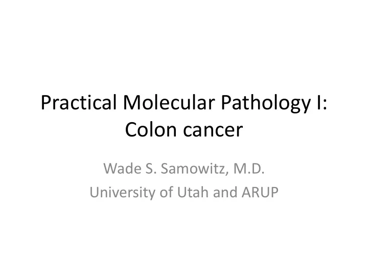 colon cancer
