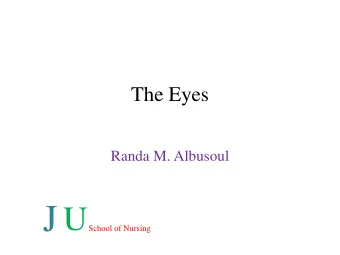 Anatomy  External and internal eye structure: Eye lid :(upper and lower) movable structure  consist