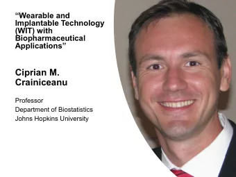 Ciprian M.  Crainiceanu  Professor  Department of Biostatistics  Johns Hopkins University