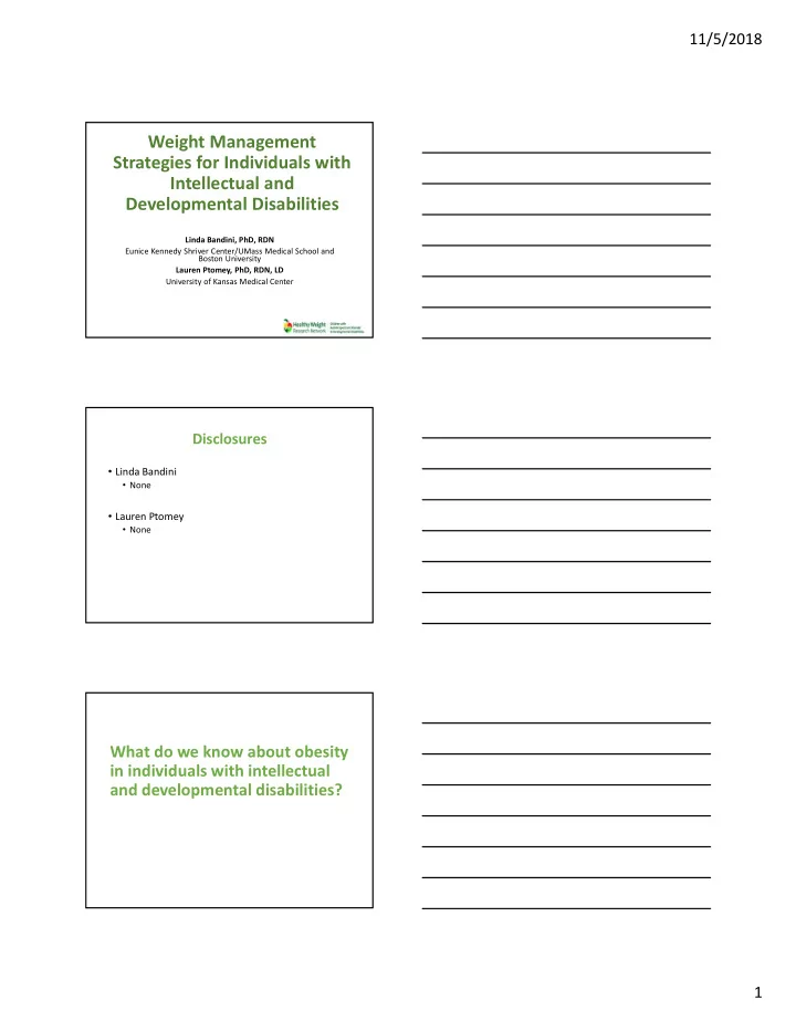 weight management strategies for individuals with