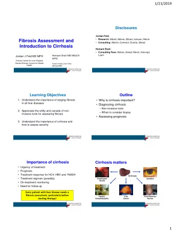 Fibrosis Assessment and  Consulting: Abbvie, Contravir, Enanta, Gilead  Introduction to