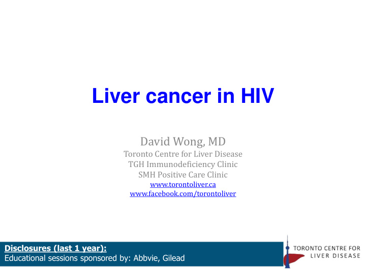 liver cancer in hiv