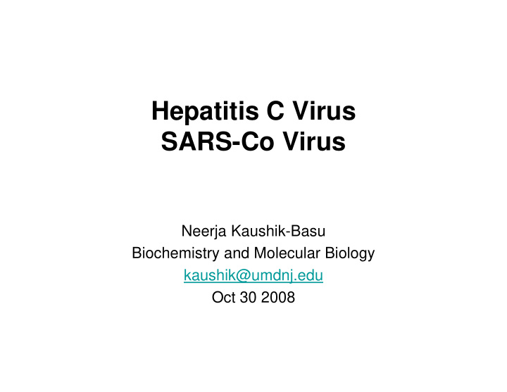 hepatitis c virus p sars co virus