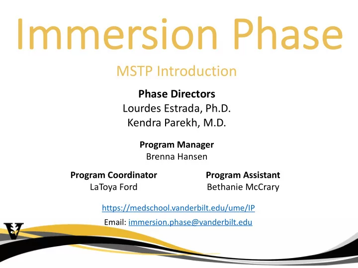 immer immersion ion p phas ase