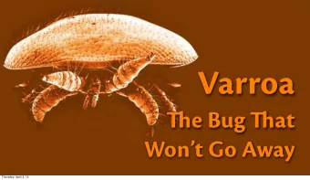 History and Biology  Thursday, April 3, 14  Apis Cerana  Apis Cerana  Thursday, April 3, 14  Apis