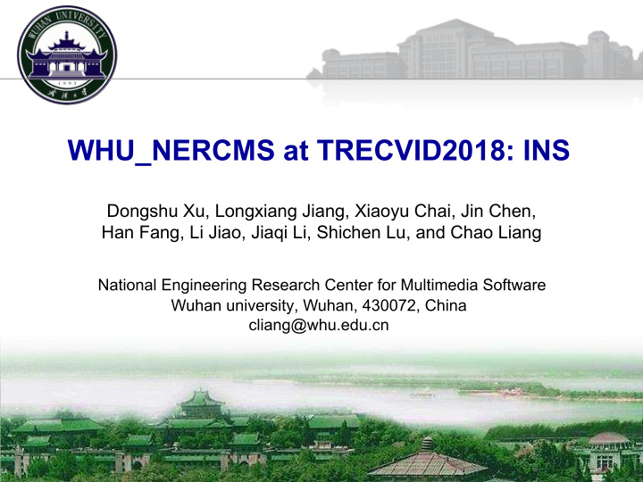 whu nercms at trecvid2018 ins