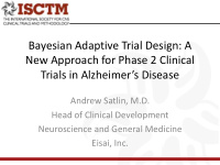 bayesian adaptive trial design a