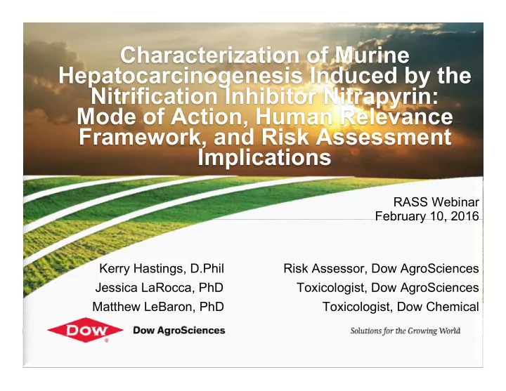 characterization of murine hepatocarcinogenesis induced