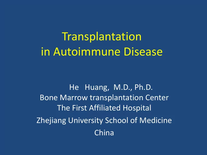 transplantation
