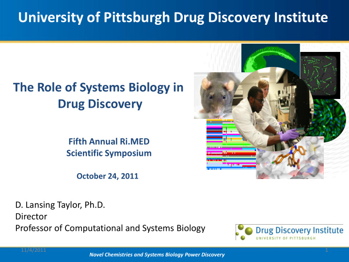 university of pittsburgh drug discovery institute