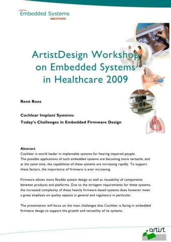 Cochlear Implant Systems  todays challenges in embedded firmware design  December 7, 2009  Ren