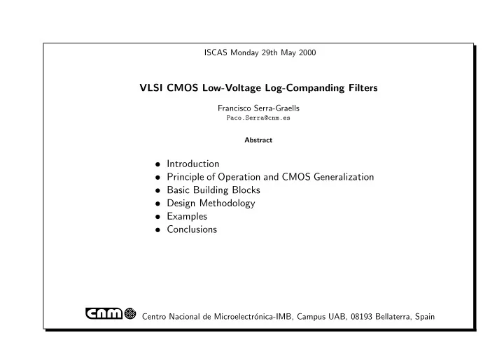 vgb vt o vsb vdb log companding advanced nut ut ut i d i