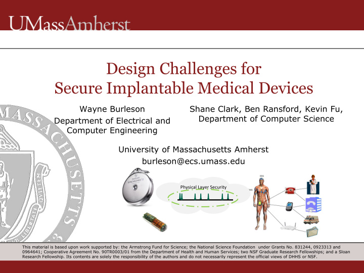 secure implantable medical devices