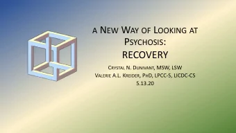 NEOMED DEPARTMENT OF PSYCHIATRY  COORDINATING CENTERS of EXCELLENCE R ECOVERY W EBINAR O BJECTIVES