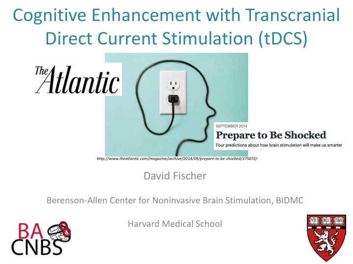 cognitive enhancement with transcranial direct current