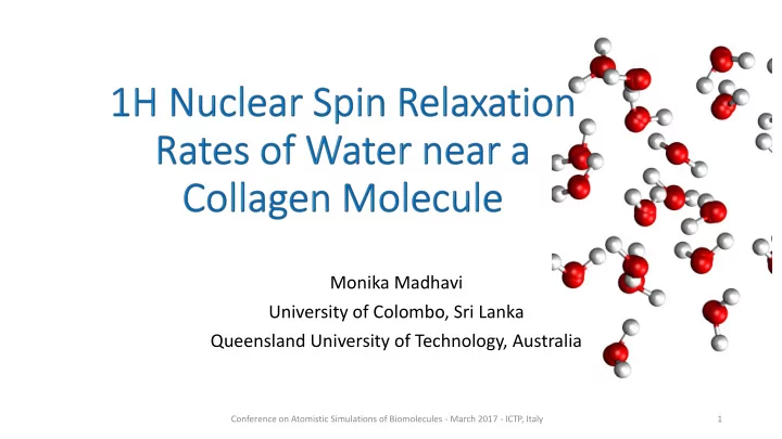 monika madhavi university of colombo sri lanka queensland
