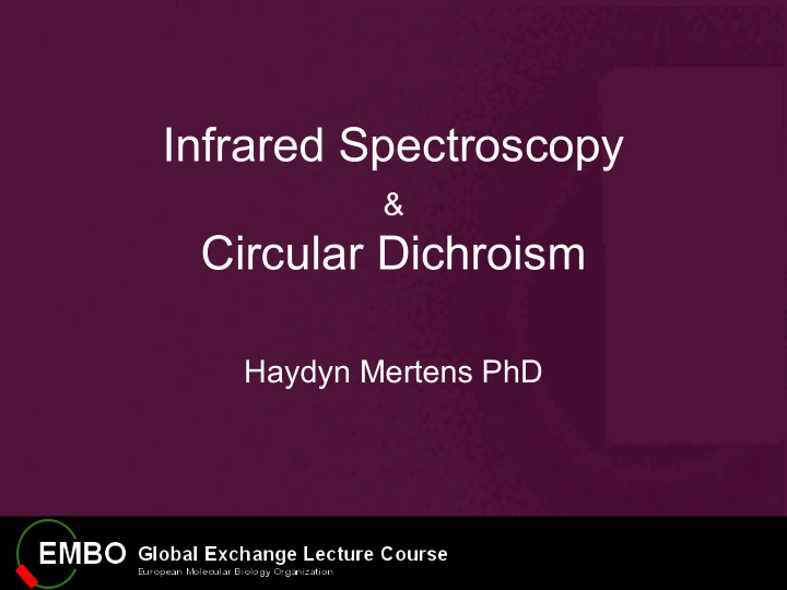 infrared spectroscopy circular dichroism