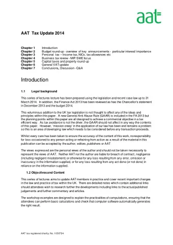 Introduction  1.1 Legal background  This series of lectures lecture has been prepared using the