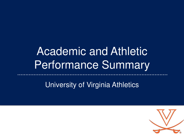 academic and athletic performance summary