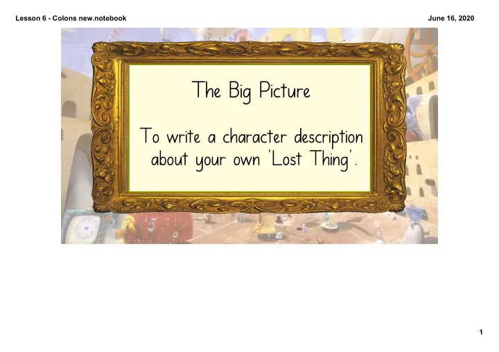the big picture