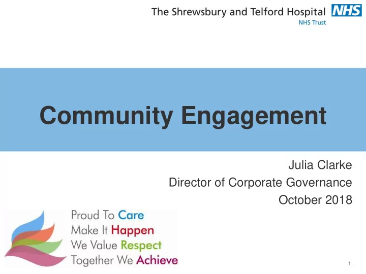 community engagement