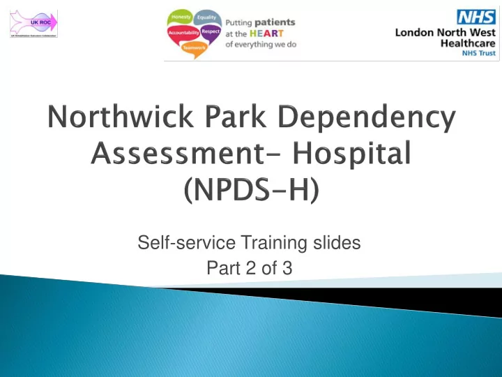 self service training slides part 2 of 3