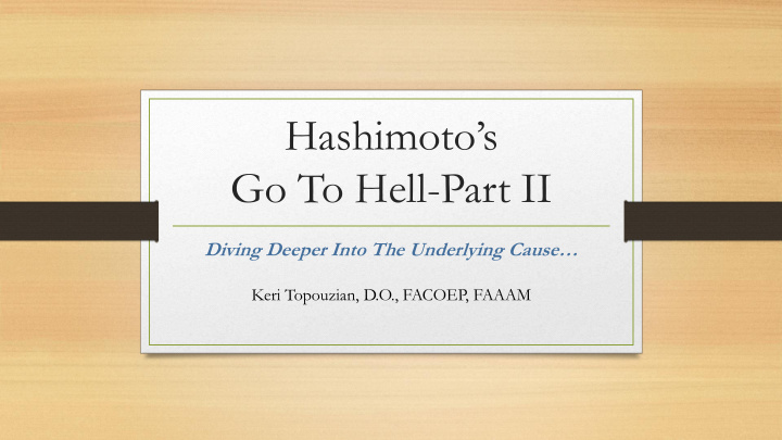 hashimoto s