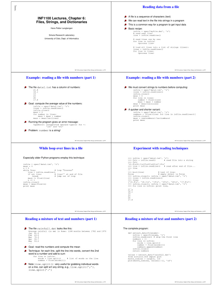 reading data from a file