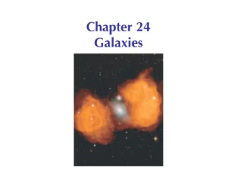 Chapter 24  Galaxies  Units of Chapter 24  24.1  Hubbles Galaxy Classification  24.2  The