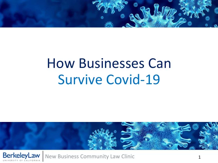 how businesses can survive covid 19