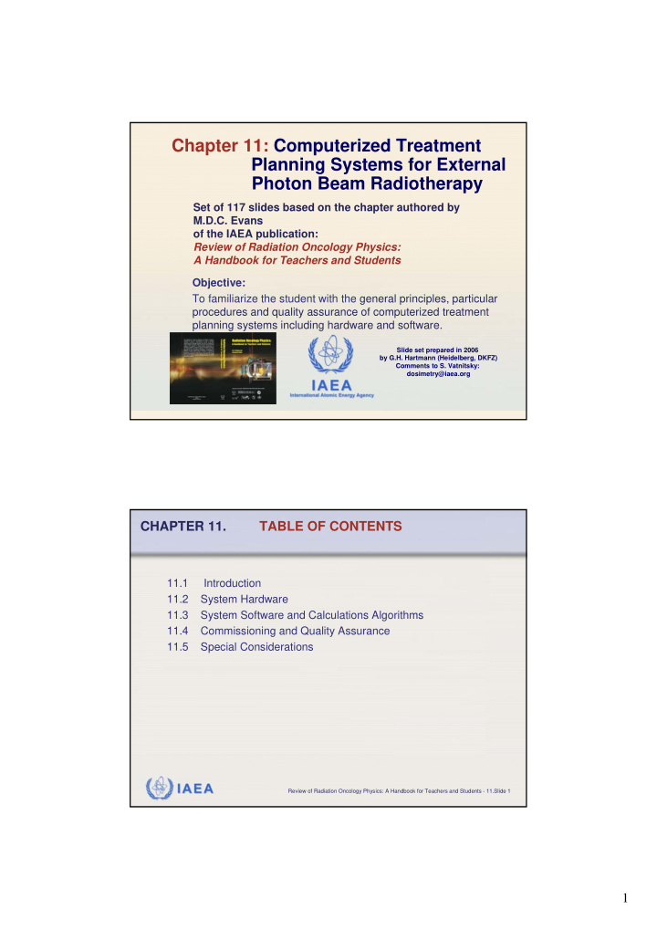 chapter 11 computerized treatment planning systems for