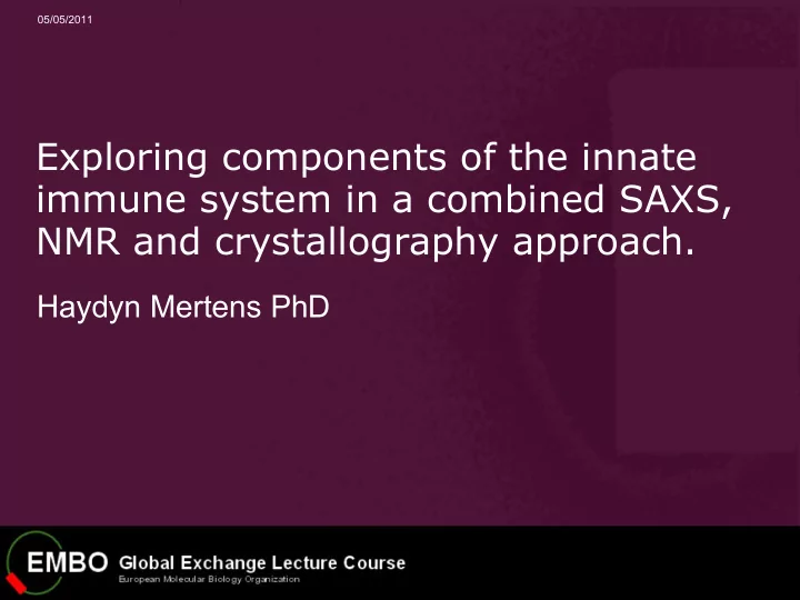 exploring components of the innate immune system in a