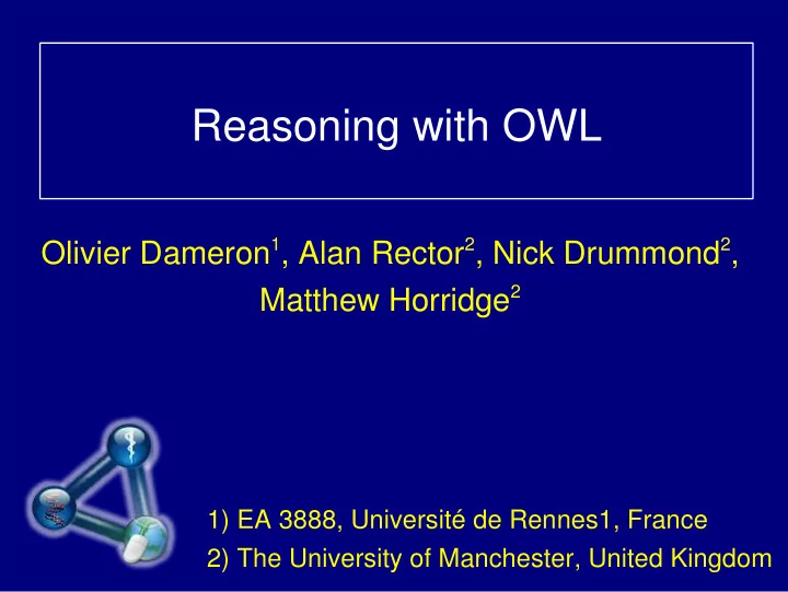 reasoning with owl