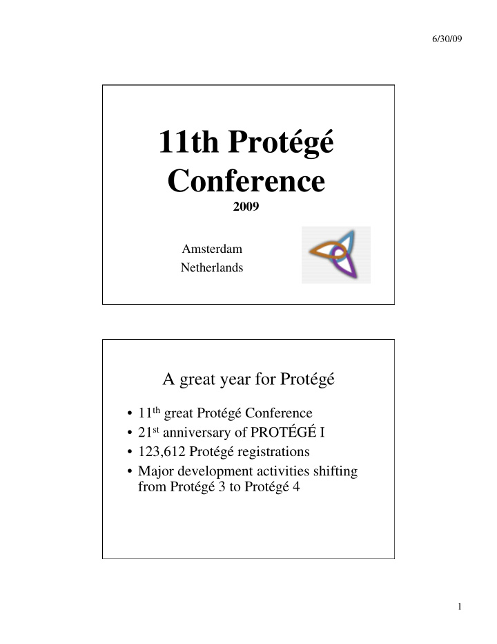 11th prot g conference