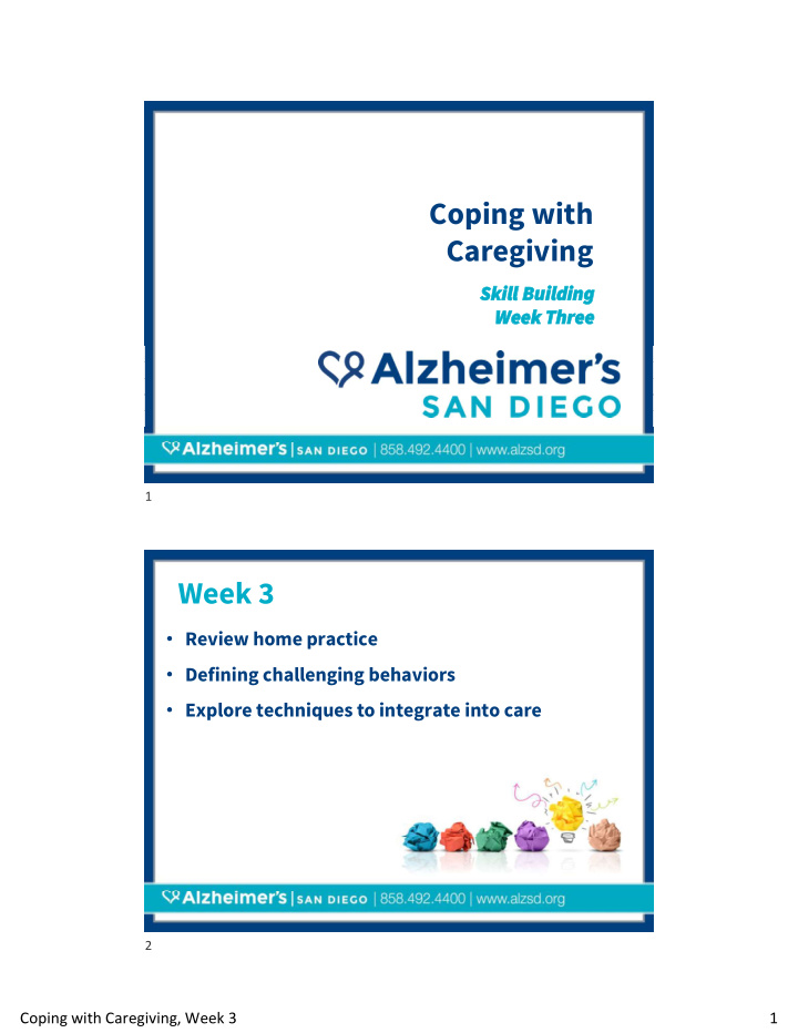 coping with caregiving