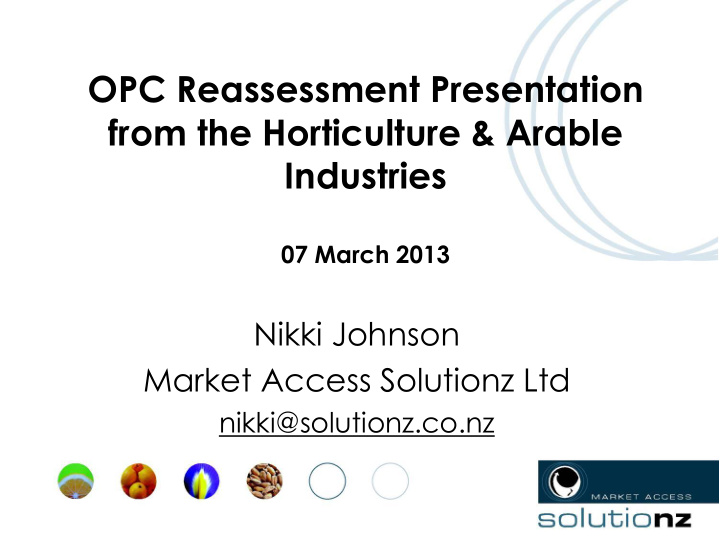 opc reassessment presentation