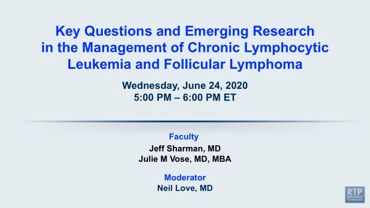 key questions and emerging research in the management of
