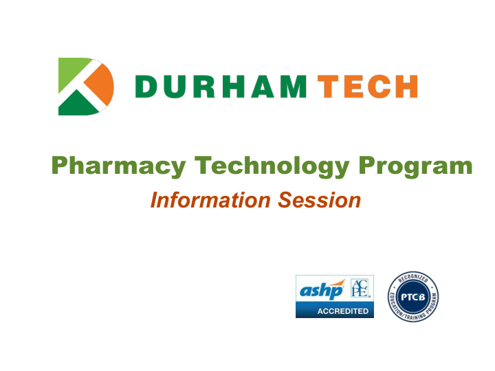 pharmacy technology program